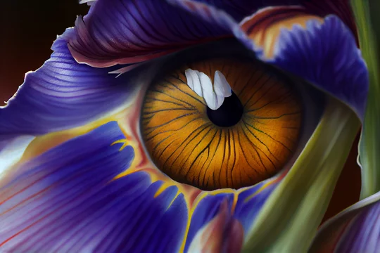Psychedelic-flowers-with-eyeball-11