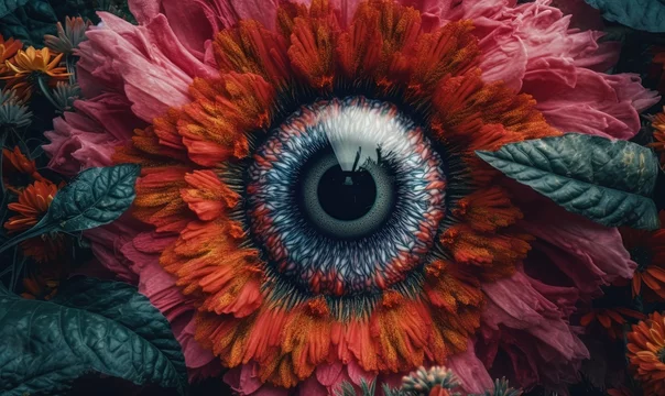 Psychedelic-flowers-with-eyeball-27
